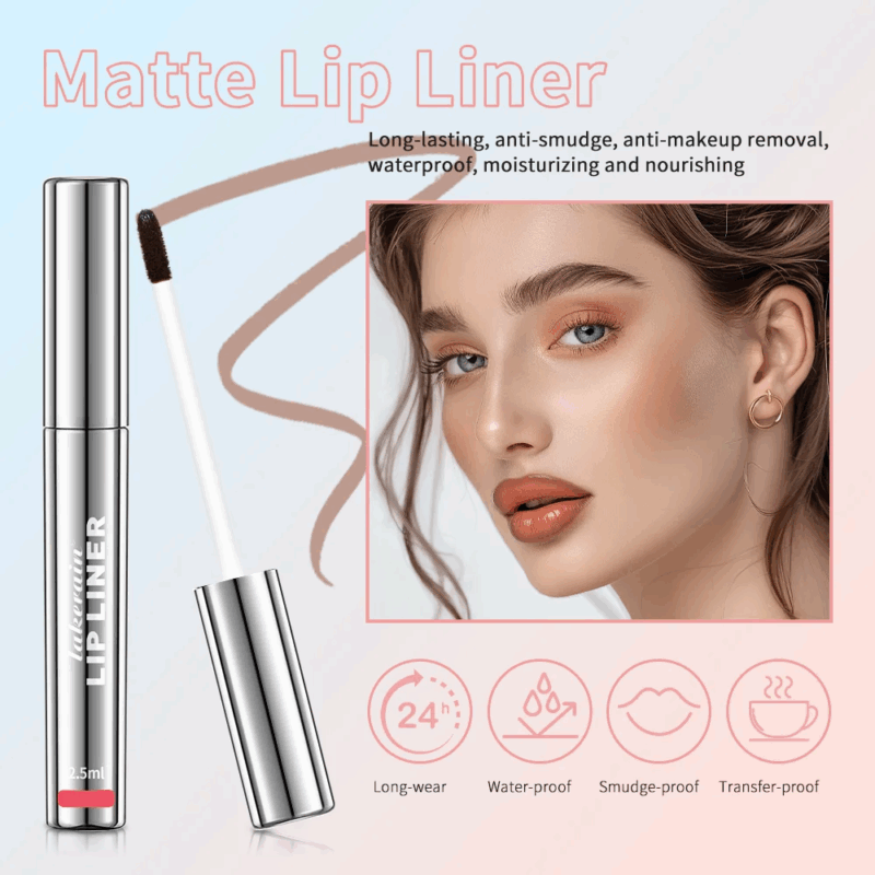 Matte Lip Tint Brown Contour Tear-off Lips Stain Cosmetic - Image 2