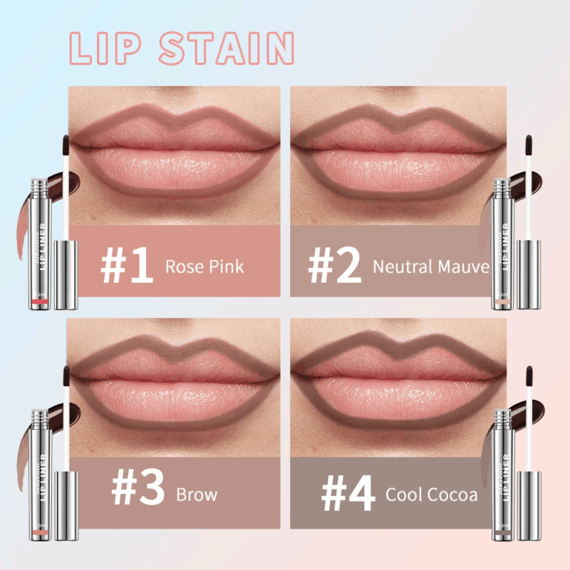 Matte Lip Tint Brown Contour Tear-off Lips Stain Cosmetic - Image 5